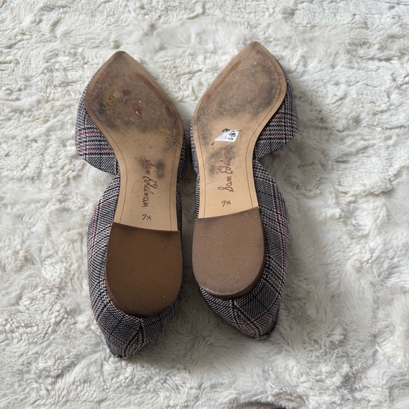 Sam Edelman Women's Size 7.5 Multicolor Plaid Pointy Rodney D'Orsay Flats - Picture 6 of 8